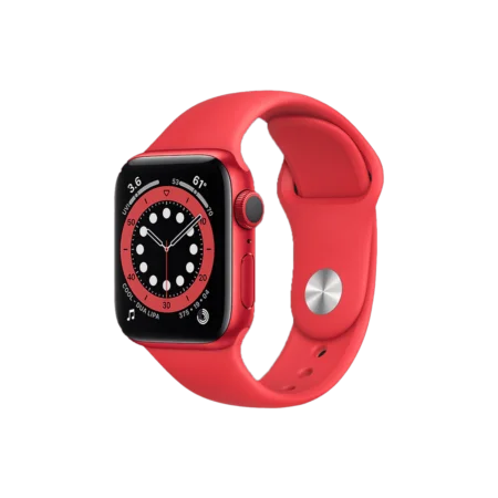 Apple Watch Series 6 44mm Red Aluminum Case with Red Sport Band