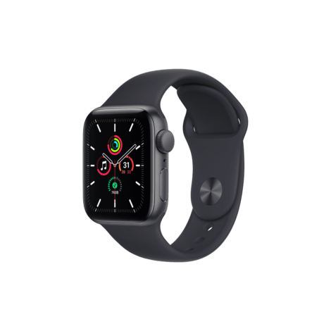 Apple Watch Series SE 40mm Space Gray with Black Sport Band