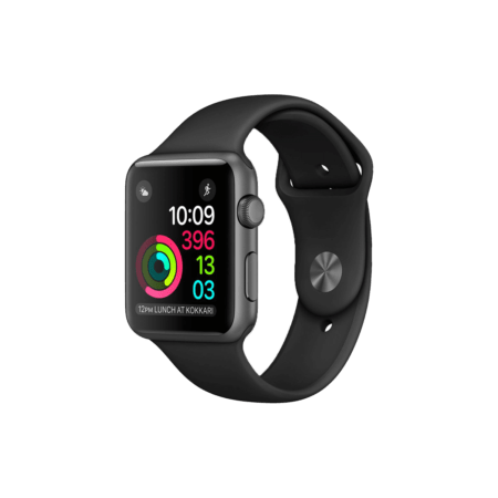 Apple Watch Series 2 38mm Space Gray Aluminum Case with Black Sport Band