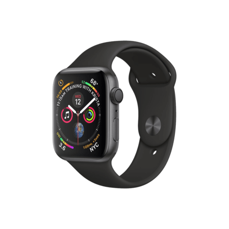 Apple Watch Series 4 44mm GPS Space Gray Aluminum Case with Black Sport Band