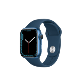 Apple Watch Series 7 41mm Blue Aluminum Case with Sport Band