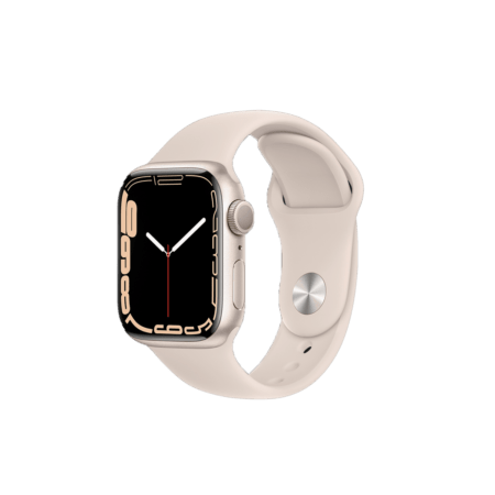 Apple Watch Series 7 41mm Starlight Aluminum Case with Sport Band