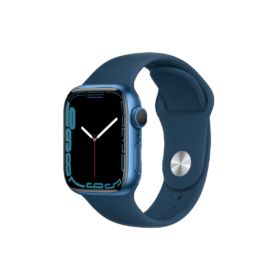 Apple Watch Series 7 45mm Blue Aluminum Case with Sport Band