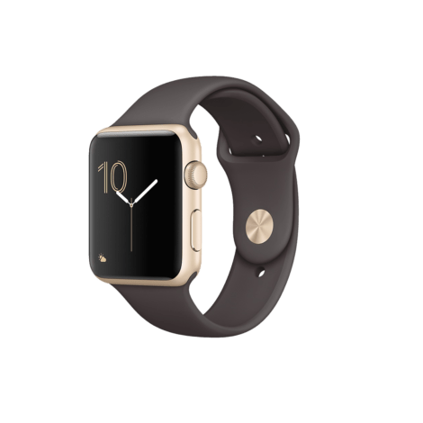 Apple Watch Series 1 38mm Gold Aluminum Case with Cocoa Sport Band