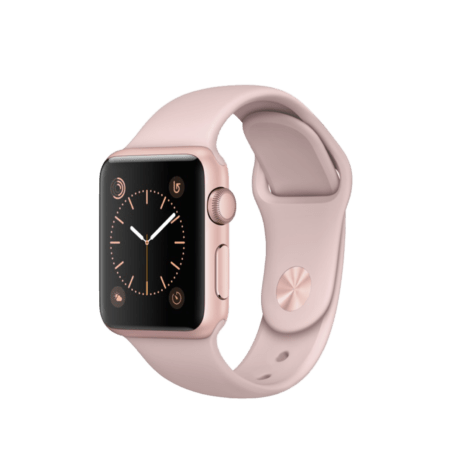 Apple Watch Series 1 42mm Rose Gold Aluminum Case with Pink Sand Sport Band