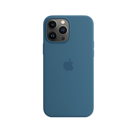 iPhone 13 Pro Max Silicone Case Blue Jay with MagSafe