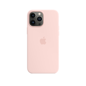 iPhone 13 Pro Max Silicone Case Chalk Pink with MagSafe