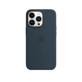 iPhone 13 Pro Silicone Case Abyss Blue with MagSafe