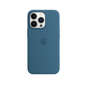 iPhone 13 Pro Silicone Case Blue Jay with MagSafe