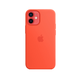 iPhone 12 mini Silicone Case Electric Orange with MagSafe