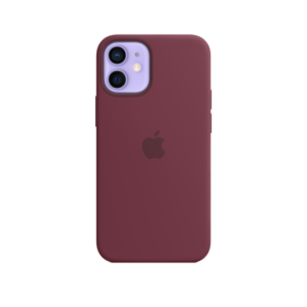 iPhone 12 mini Silicone Case Plum