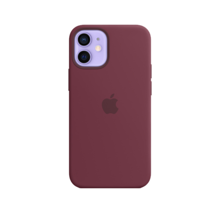 iPhone 12 mini Silicone Case Plum