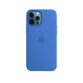 iPhone 12 Pro Max Silicone Case Capri Blue with MagSafe