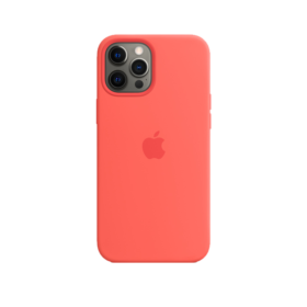 iPhone 12 Pro Max Silicone Case Pink Citrus