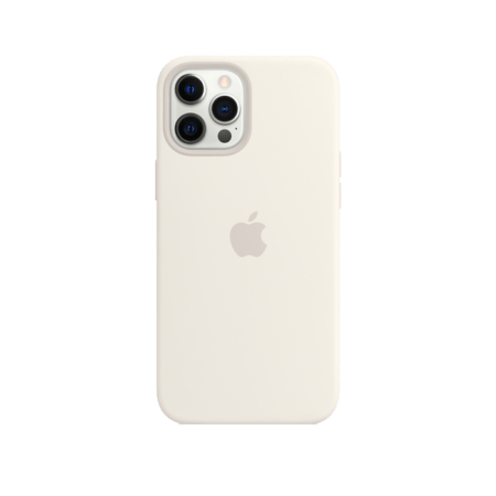 iPhone 12 Pro Max Silicone Case White with MagSafe