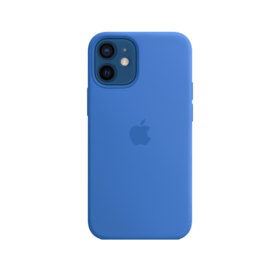 iPhone 12 Silicone Case Capri Blue with MagSafe