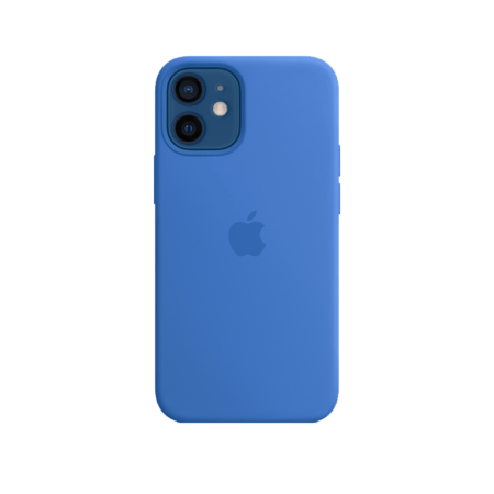 iPhone 12 Silicone Case Capri Blue with MagSafe