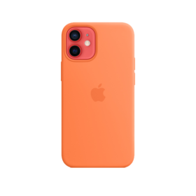 iPhone 12 Silicone Case Kumquat with MagSafe