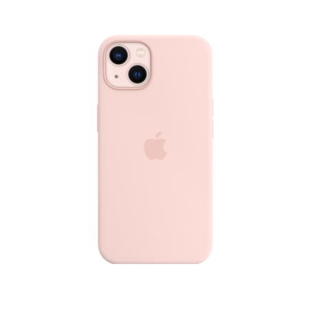 iPhone 13 Silicone Case Chalk Pink with MagSafe