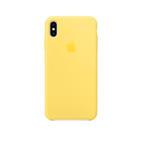 iPhone Xs Max Silicone Case Canary Yellow