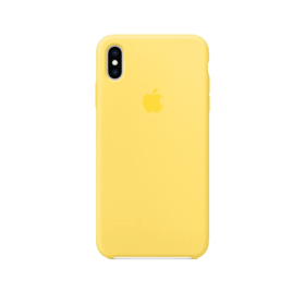 iPhone Xs Silicone Case Canary Yellow