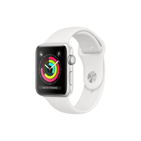 бу Apple Watch Series 3 38mm Silver Aluminum Case with White Sport Band
