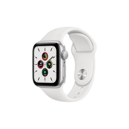 бу Apple Watch Series SE 40mm Silver with White Sport Band