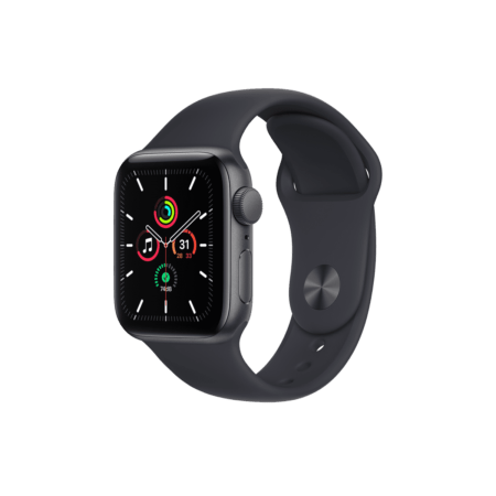 бу Apple Watch Series SE 44mm Space Gray with Black Sport Band