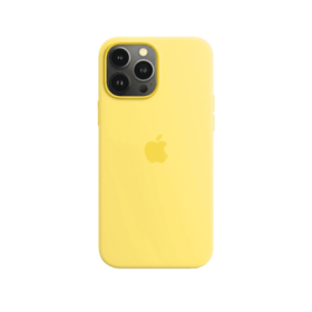 iPhone 13 Pro Max Silicone Case Yellow