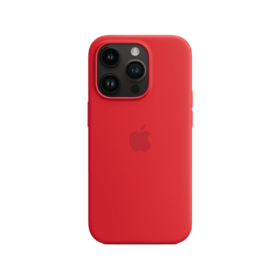 iPhone 14 Pro Max Silicone Case HQ with MagSafe (Product) Red
