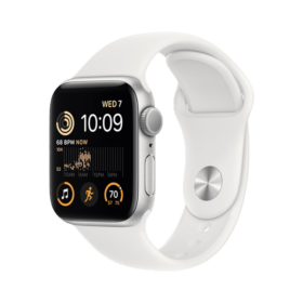 Apple Watch SE 2 40mm Silver Aluminum Case with Sport Band