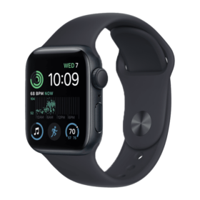 Apple Watch SE 2 44mm Midnight Aluminum Case with Sport Band