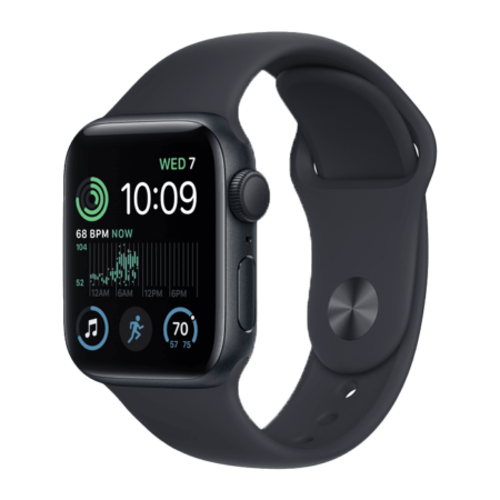 Apple Watch SE 2 44mm Midnight Aluminum Case with Sport Band