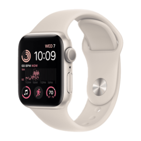 Apple Watch SE 2 44mm Starlight Aluminum Case with Sport Band