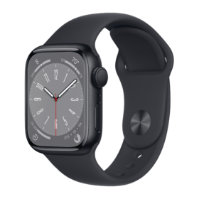 Apple Watch Series 8 45 mm Midnight Aluminum Case with Sport Band