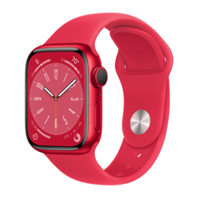 Apple Watch Series 8 45 mm Product (Red) Aluminum Case with Sport Band