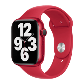 Silicone band копія для Apple Watch 42/44/45mm (Product) RED